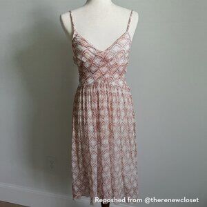 Free People Geometric Print Midi Dress